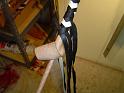 5ft Black and White 8 plait Custom Classic American Bullwhip In Progress B